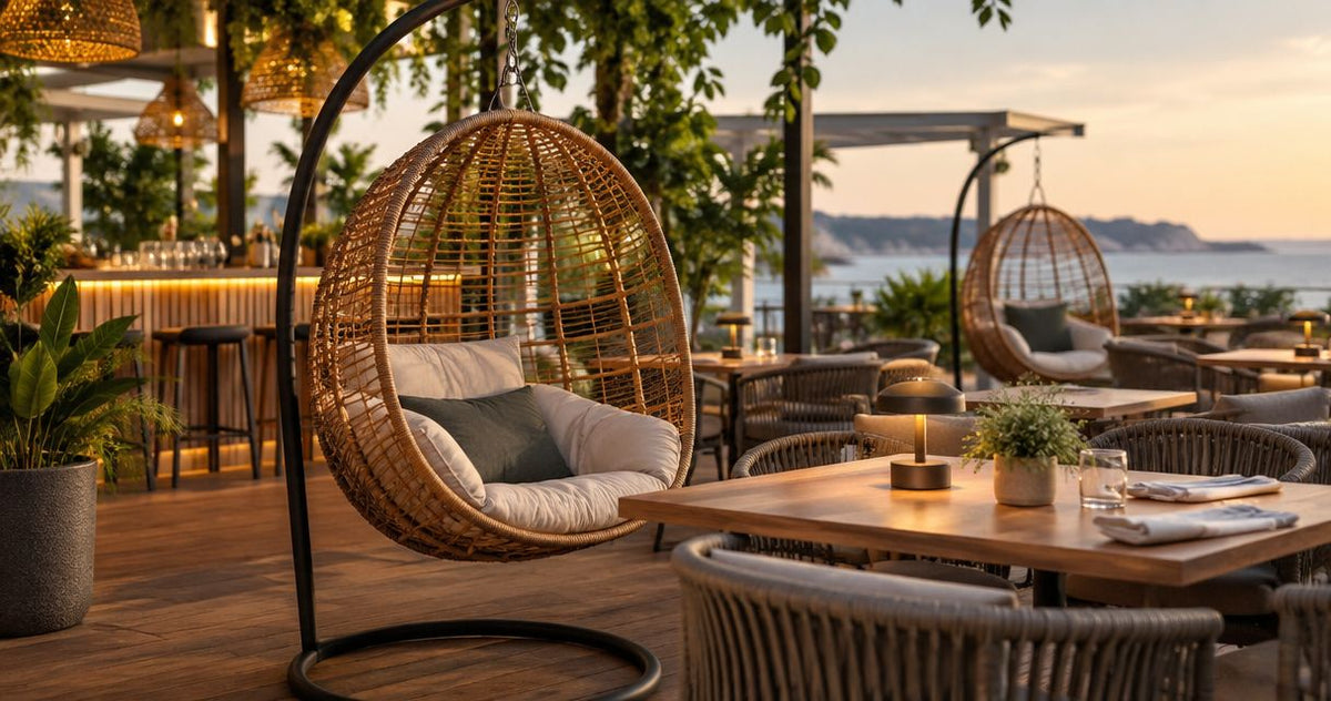 Fauteuil suspendu pour restaurants et bars : guide complet 2026