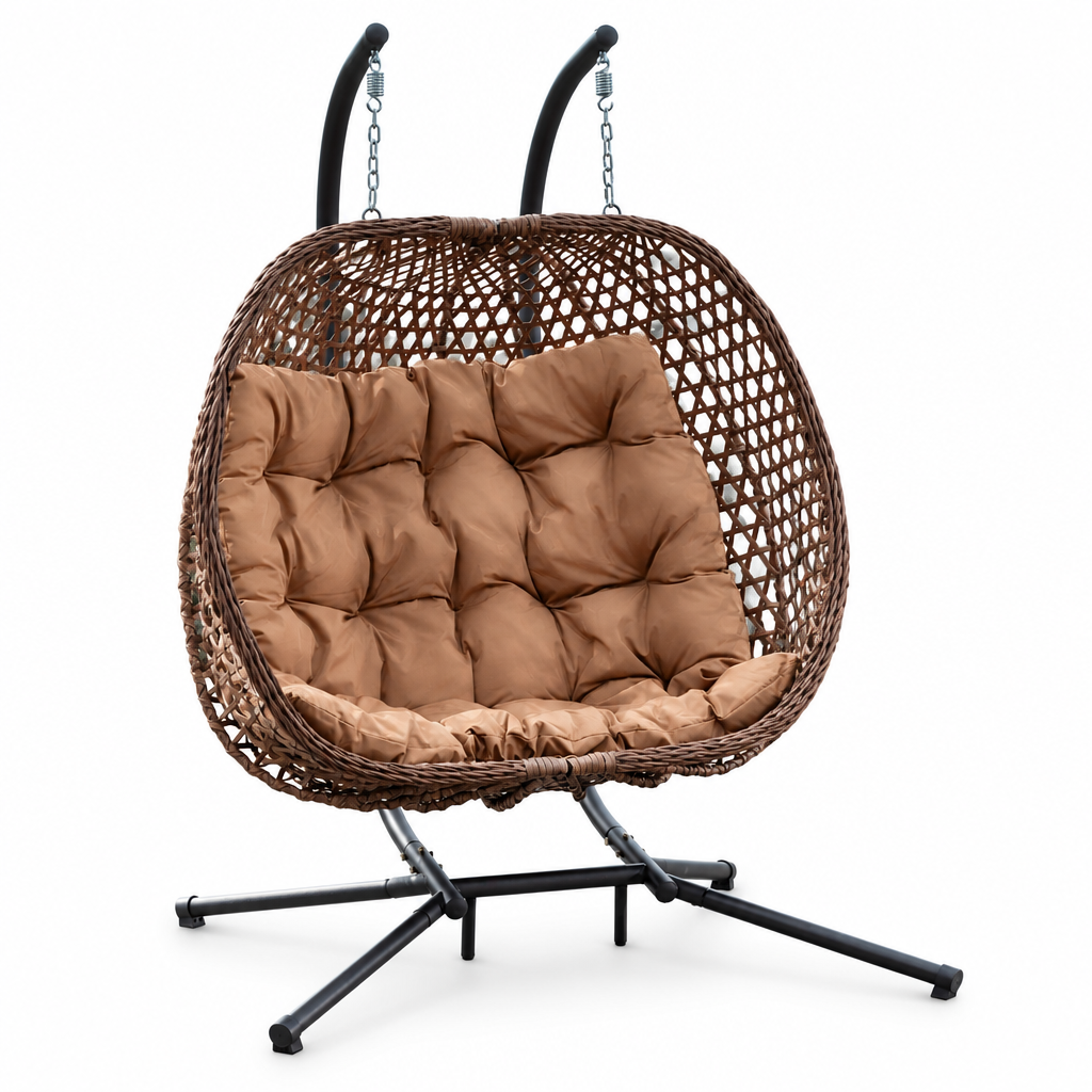 Grand fauteuil suspendu finition marron | Capri Mazurea