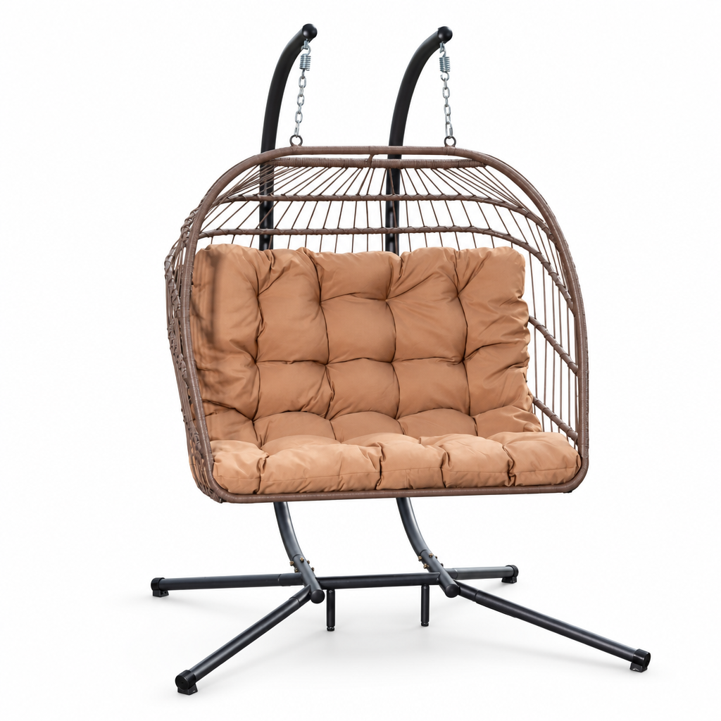 Grand fauteuil suspendu finition marron | Maldives Mazurea