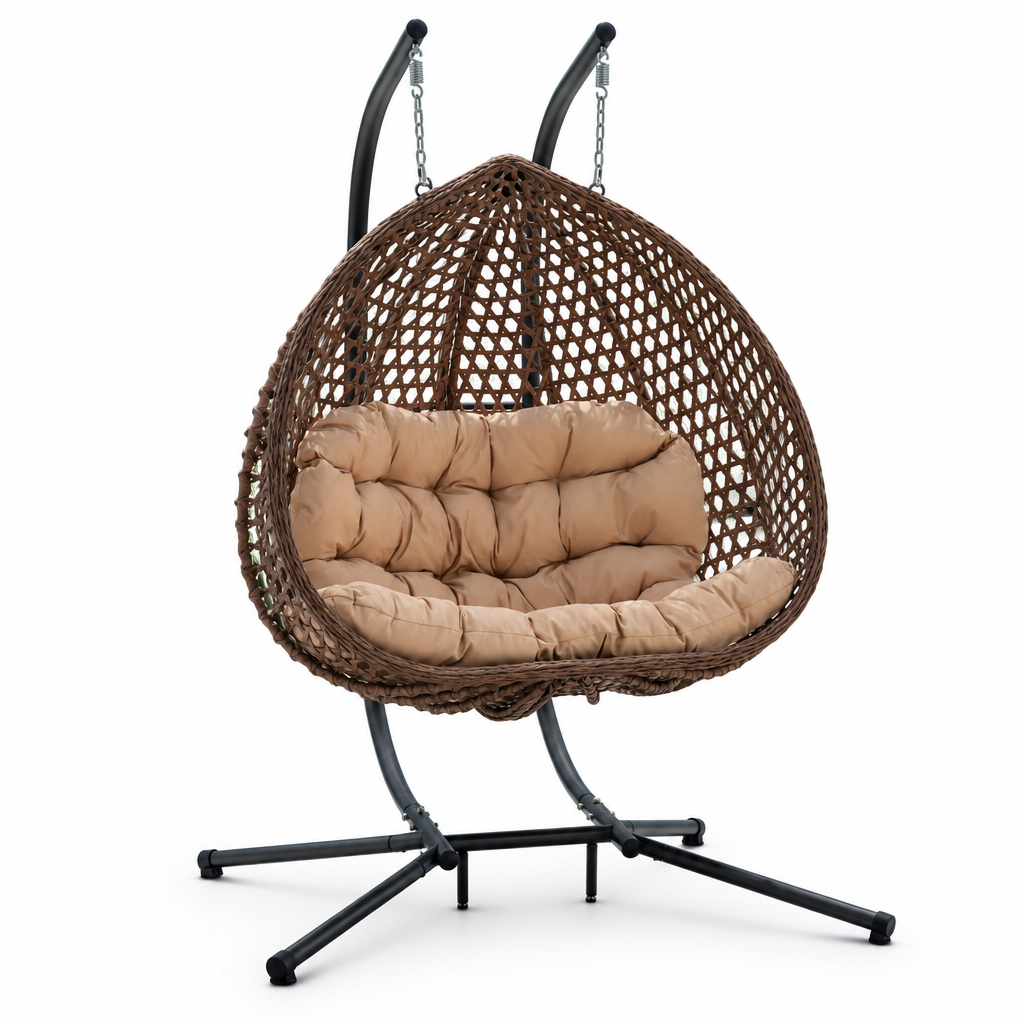 Grand fauteuil suspendu finition marron | Phuket Mazurea